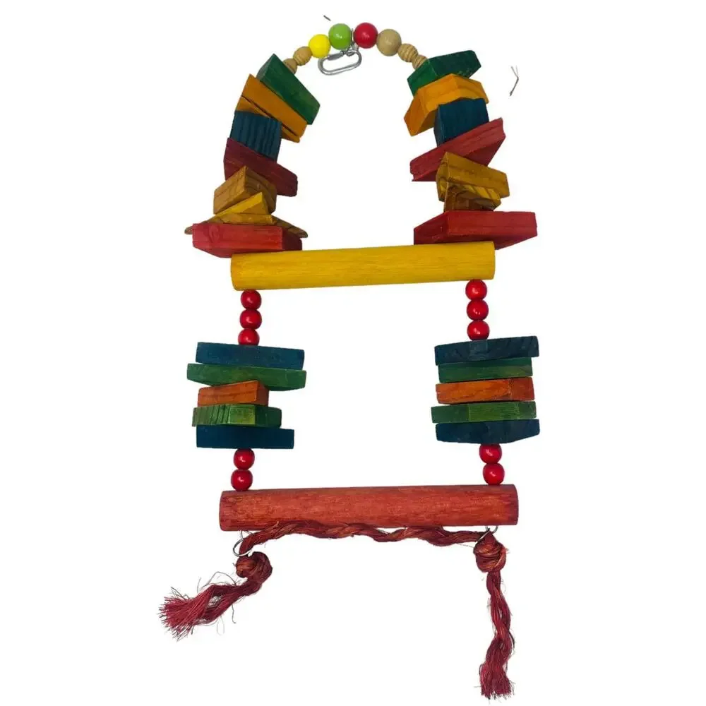Parrot Wood Toy Rectangular shape with arch on top 15